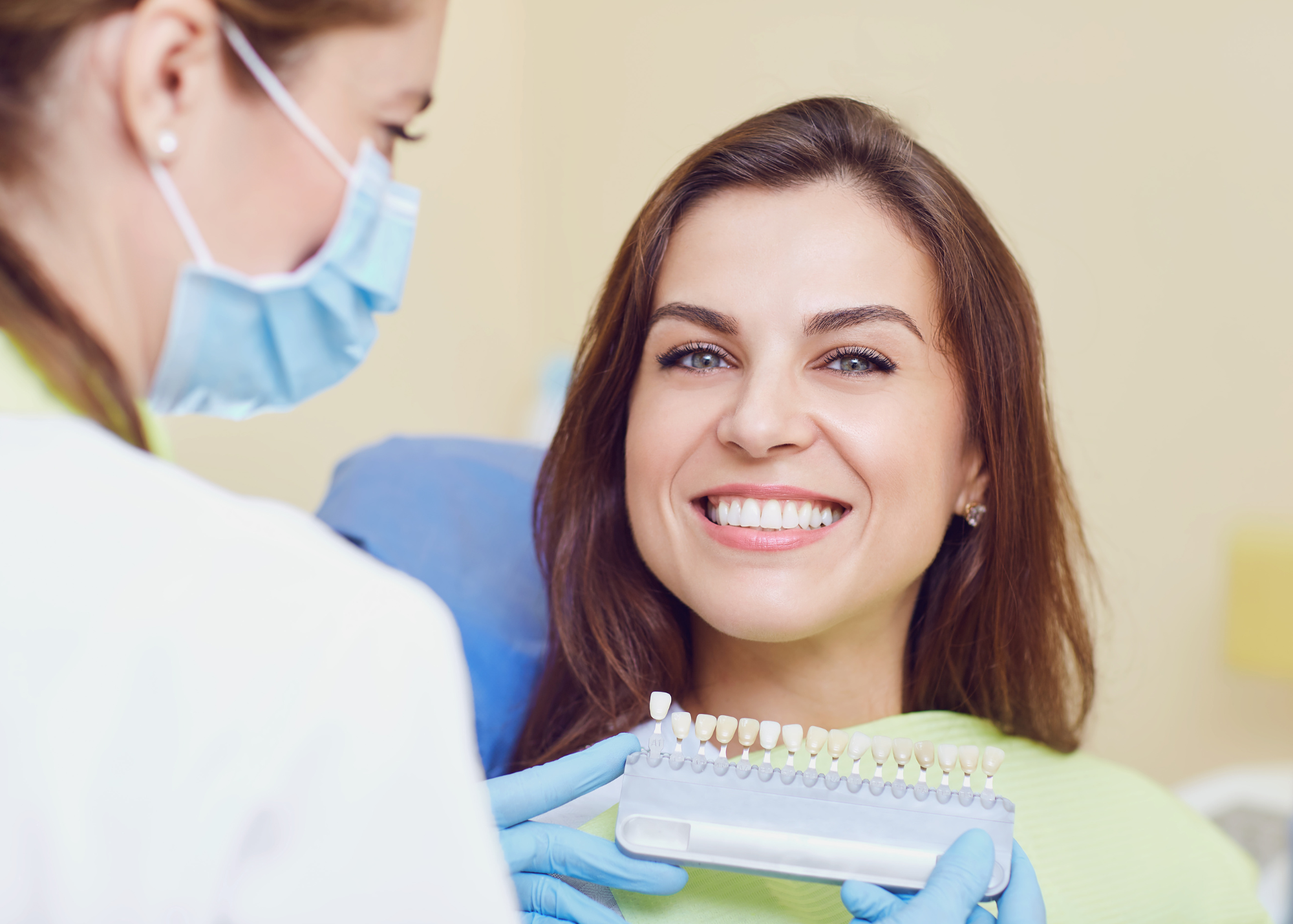 woman using MySmile Purple Toothpaste