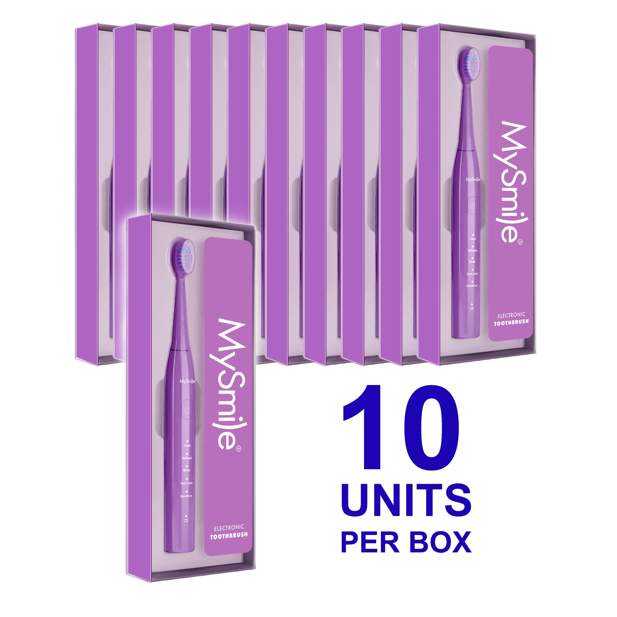 Wholesale for Dentist Only - Essential Sonic Toothbrush (Purple) (10 Units Per Box)