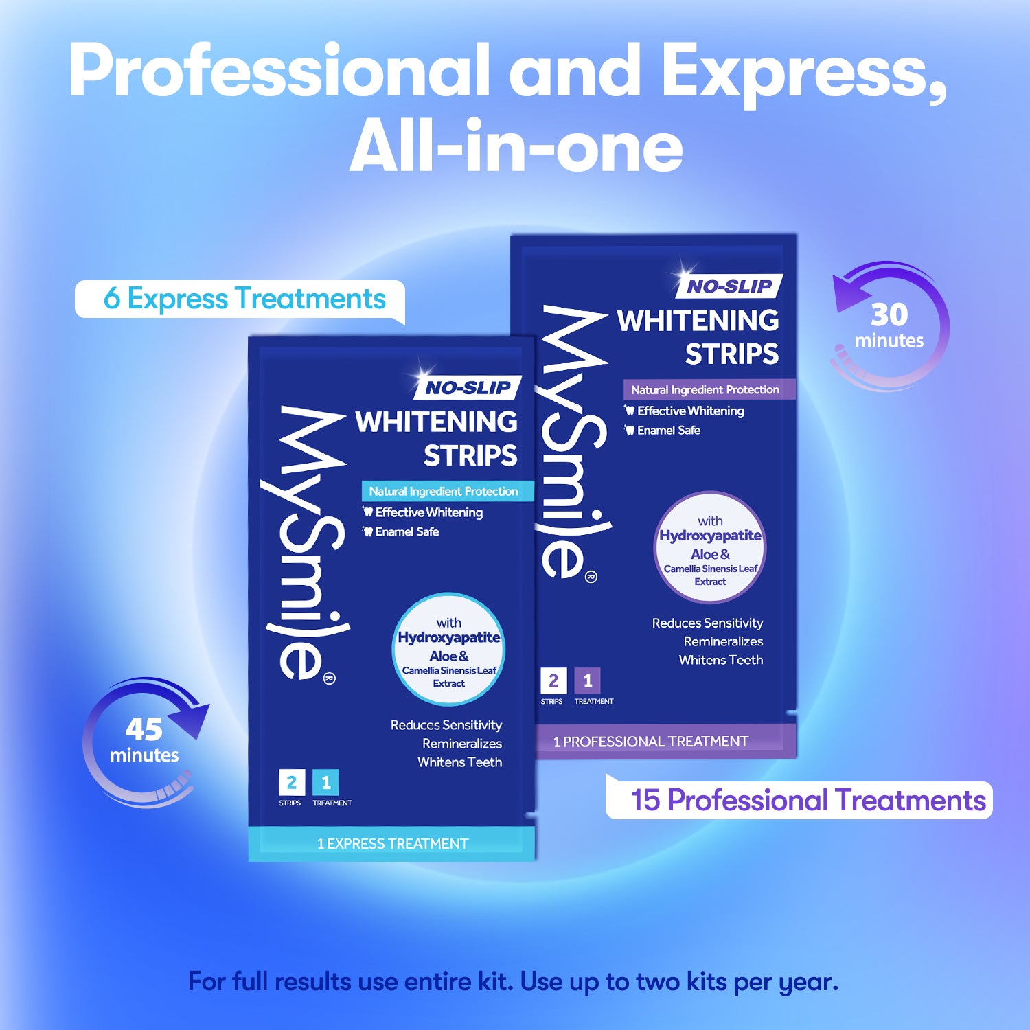 MySmile Teeth Whitening Strips with Natural Ingredients