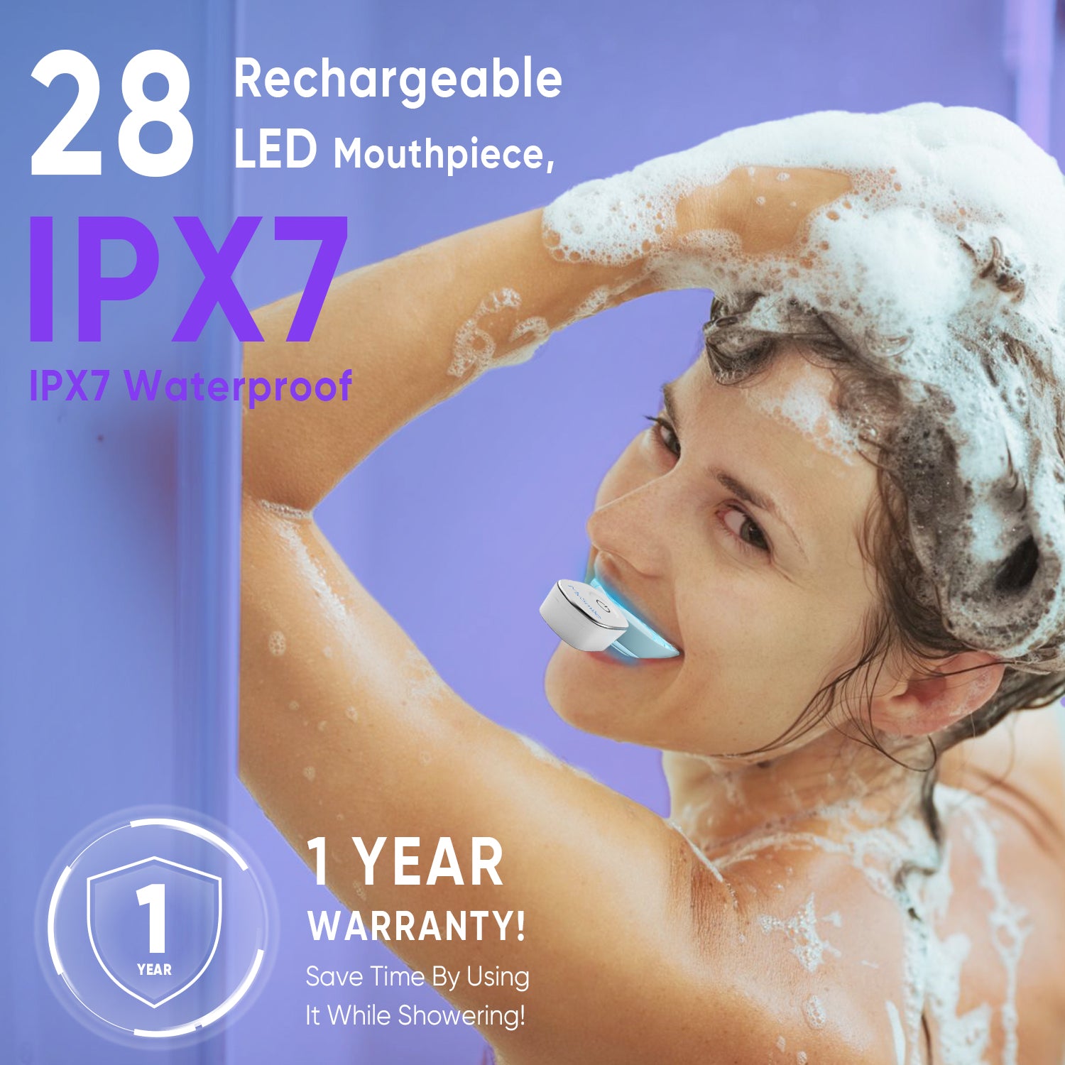 28 Rechargeable LED Mouthpiece