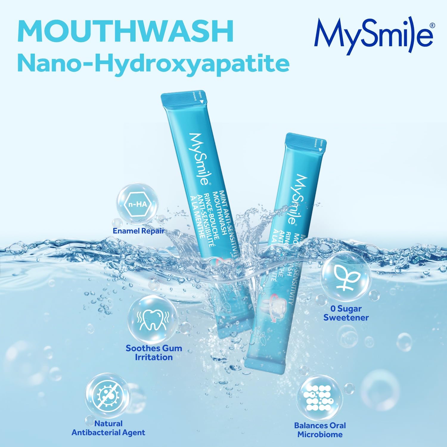 Nano-Hydroxyapatite Mouthwash for Sensitive Teeth
