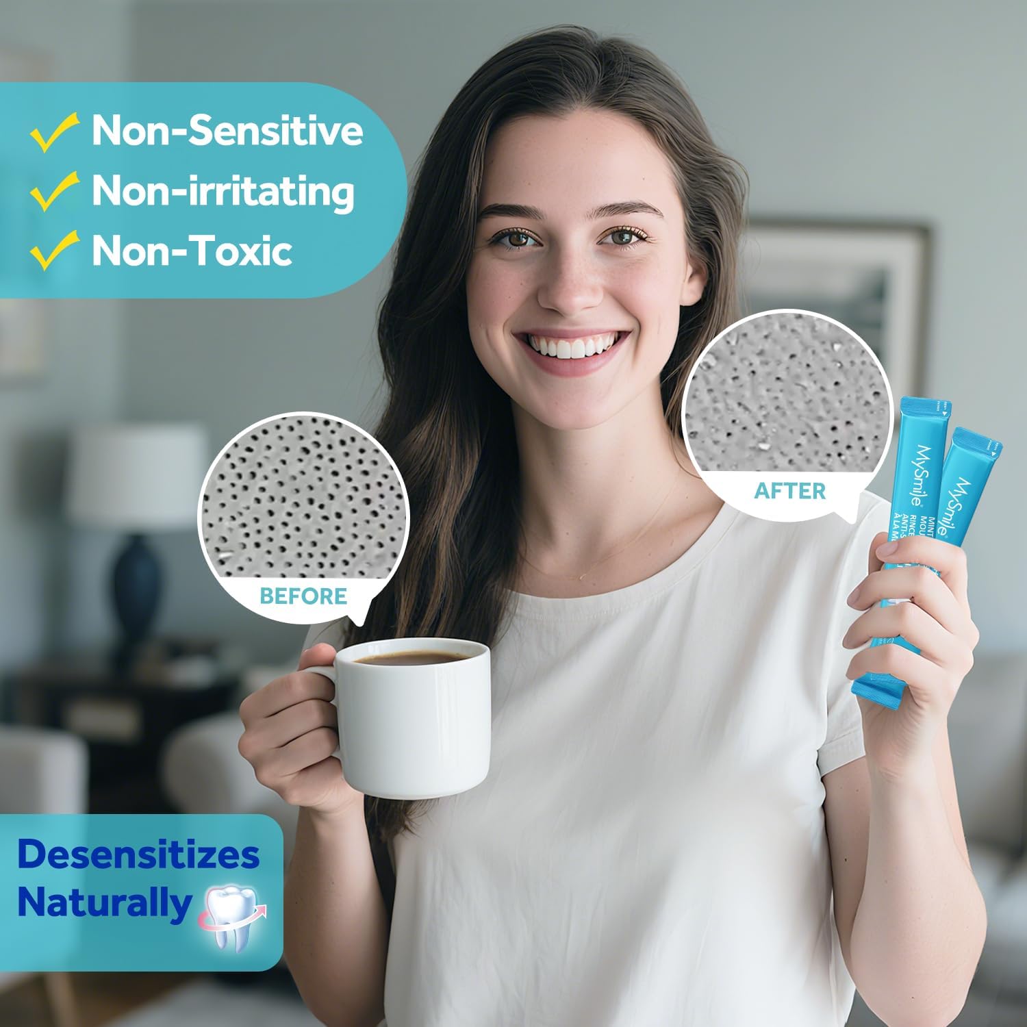 Nano-Hydroxyapatite Mouthwash for Sensitive Teeth