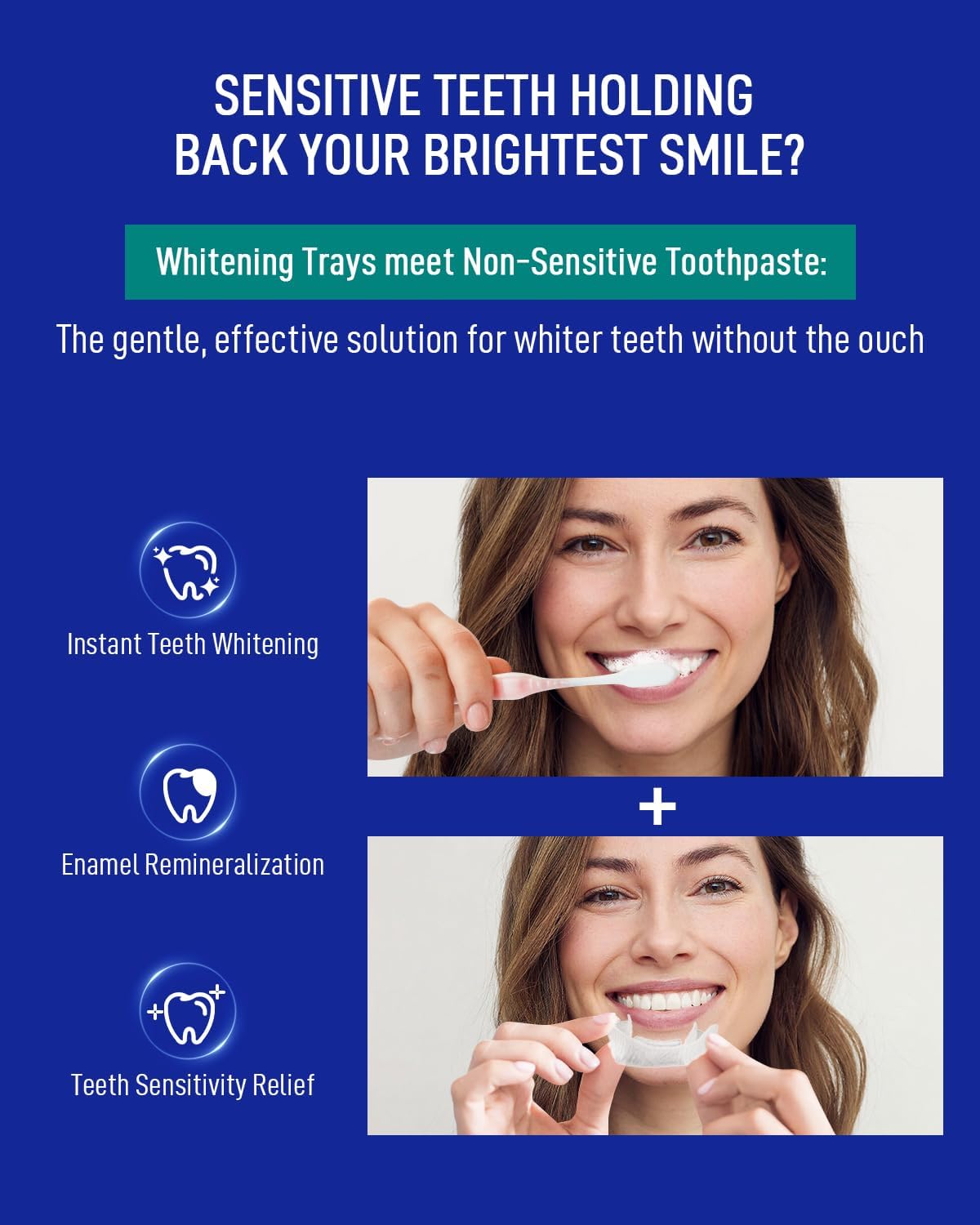Prefilled Teeth Whitening Trays & Nano-Hydroxyapatite Toothpaste Bundle