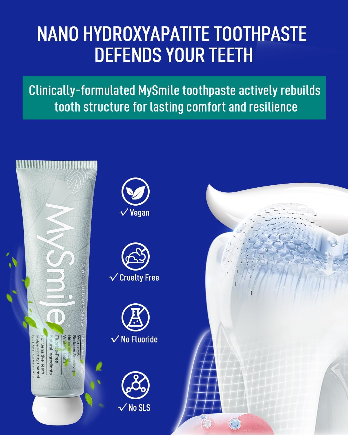 Prefilled Teeth Whitening Trays & Nano-Hydroxyapatite Toothpaste Bundle