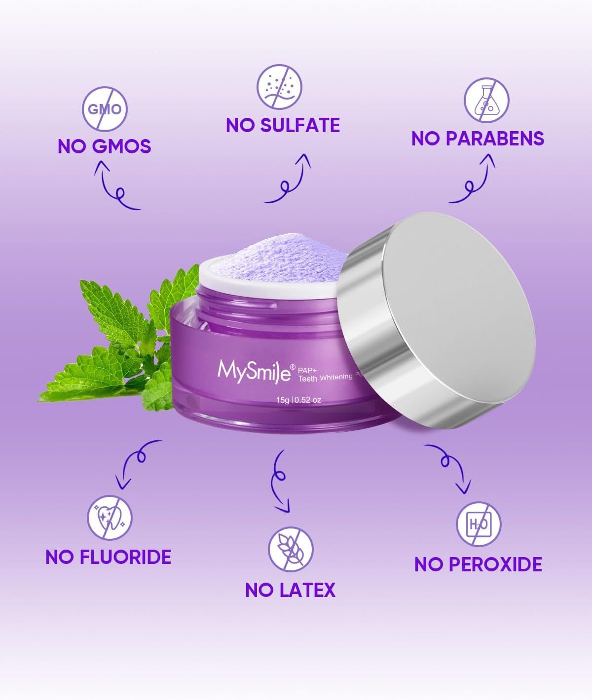 MySmile Purple Teeth Whitening Powder