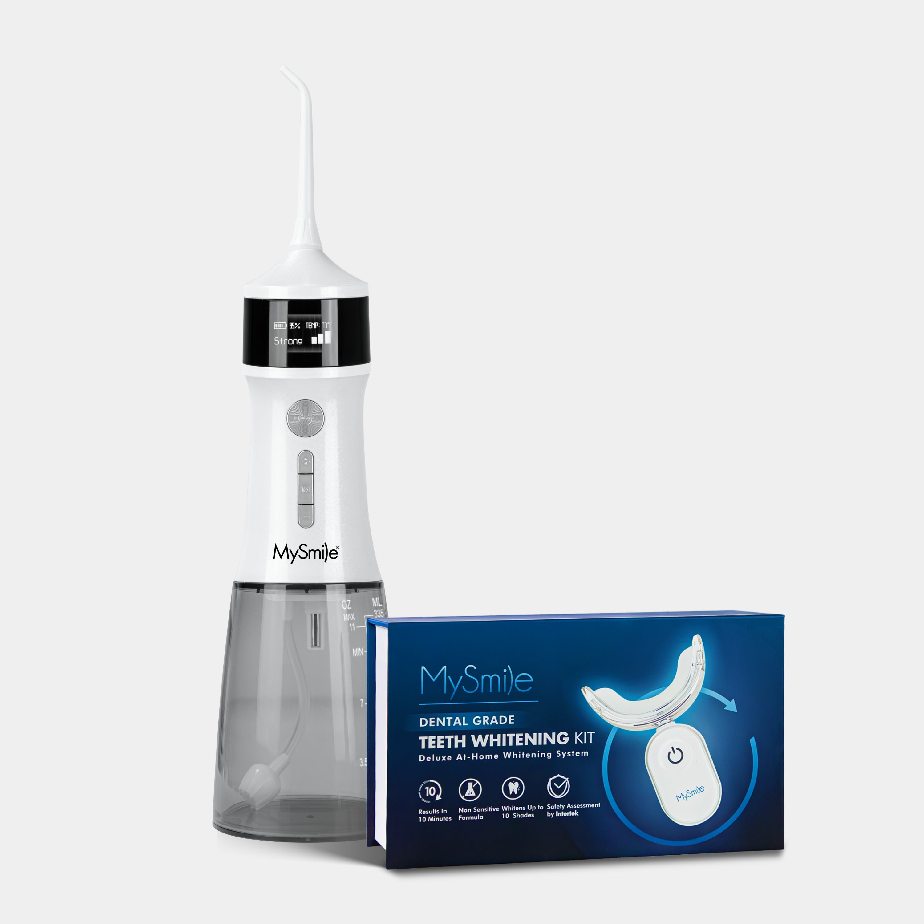 water flosser and dental-grade teeth whitening kit