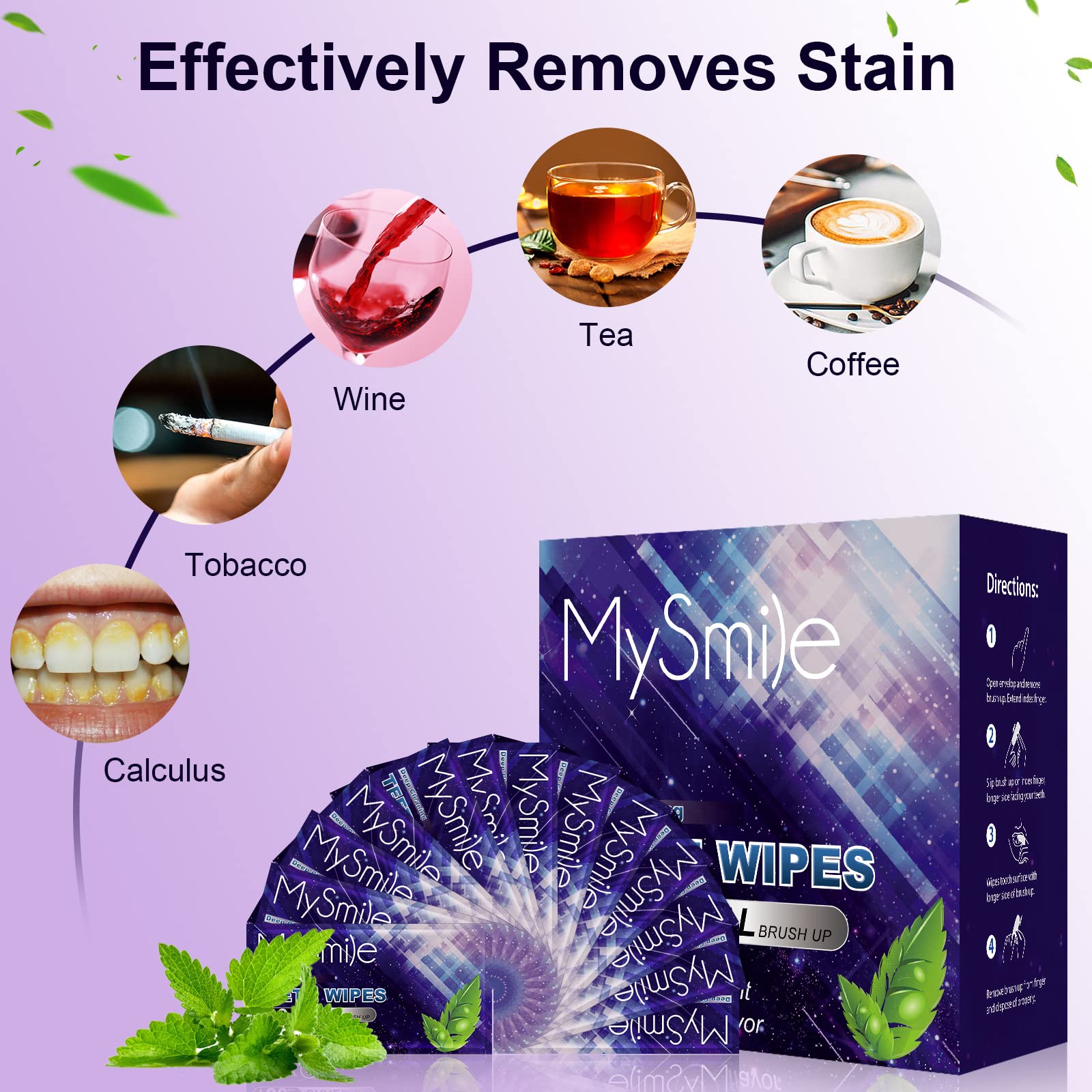 100pcs Teeth Wipes - MySmile