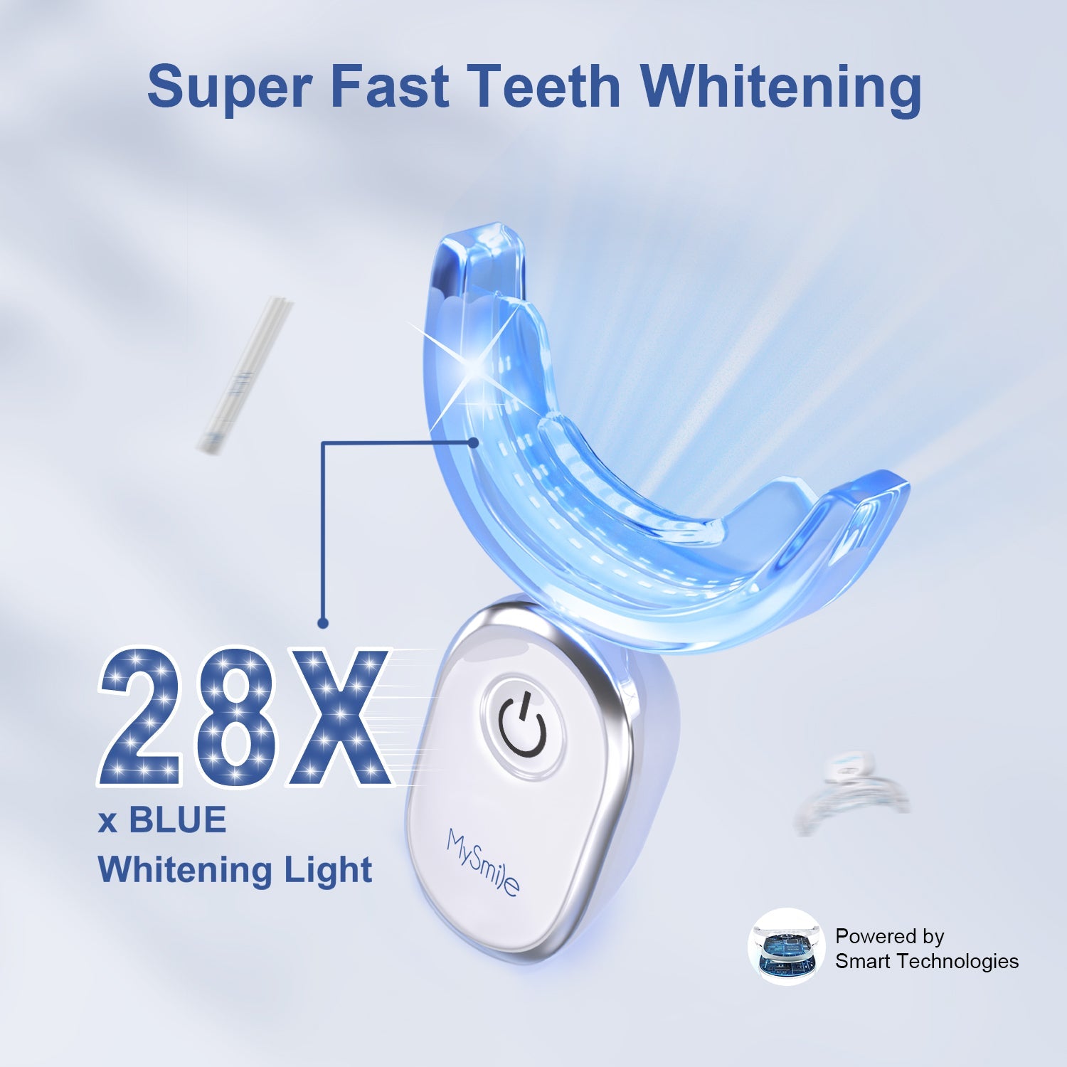 Deluxe Teeth Whitening Kit w/ 28x LED Light - MySmile