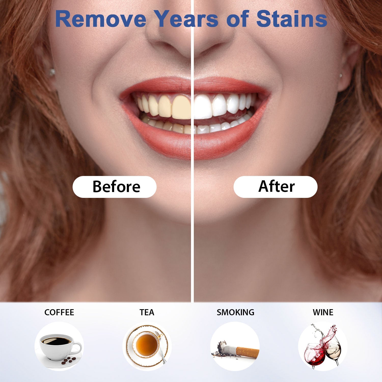 showing significant stain removal