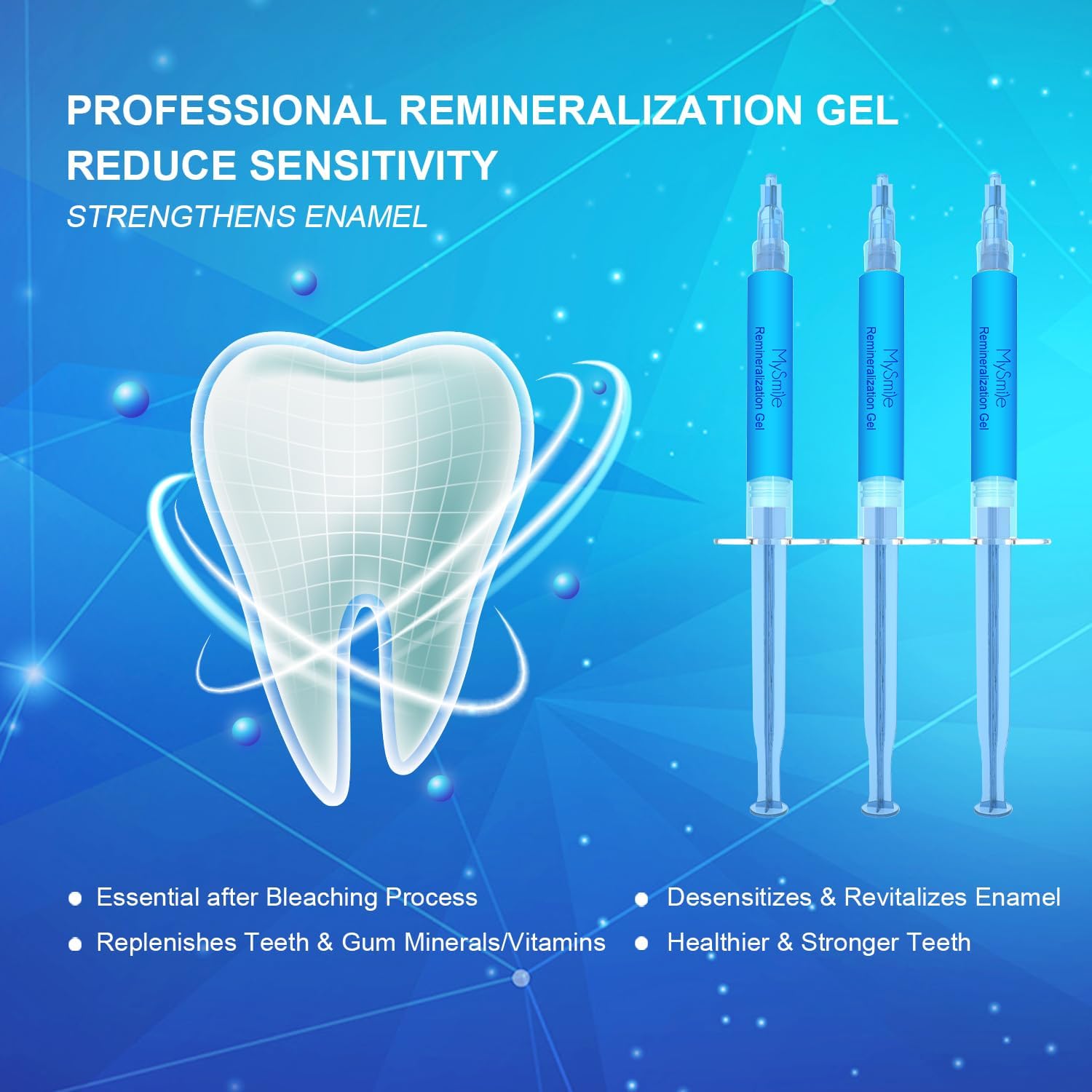 Professional Remineralization Gel to reduce sensitivity and strengthen enamel