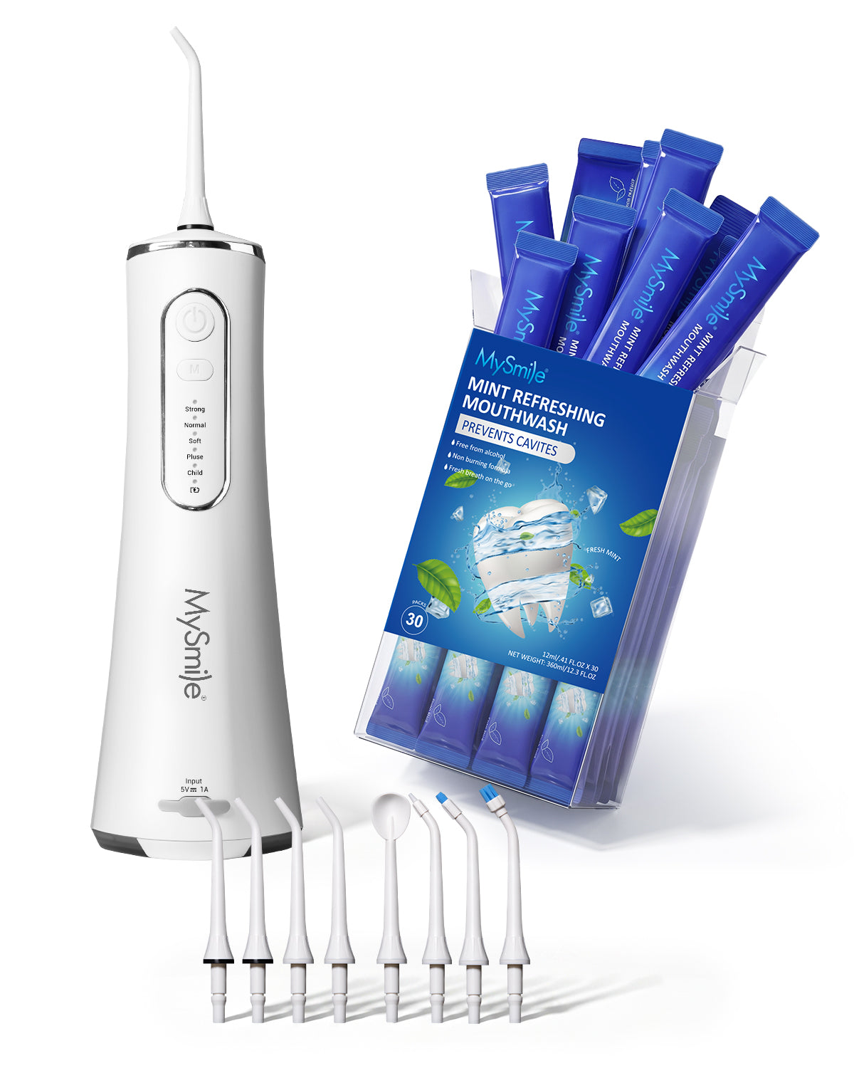 MySmile LP211 Water Flosser & Mouthwash Bundle