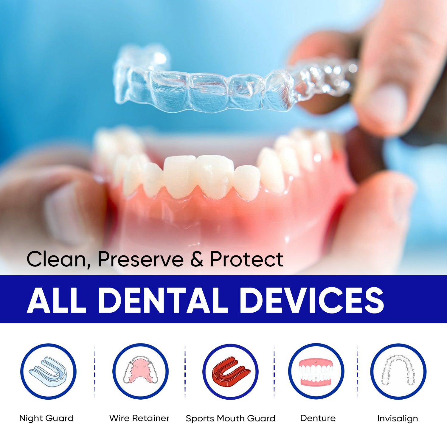 Denture and Retainer Cleaner Tablets