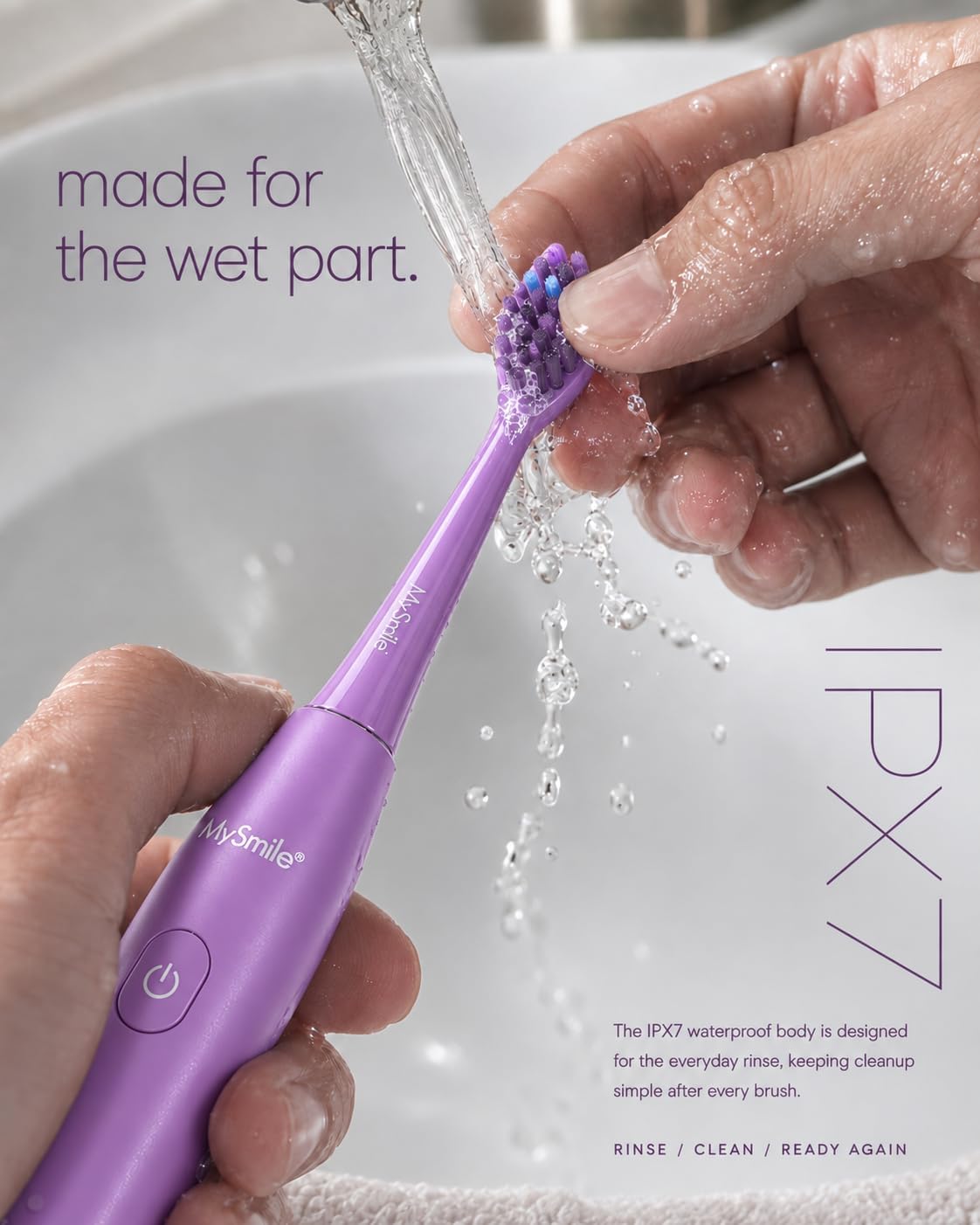 DY156 Essential Sonic Toothbrush + Purple Color Corrector Bundle