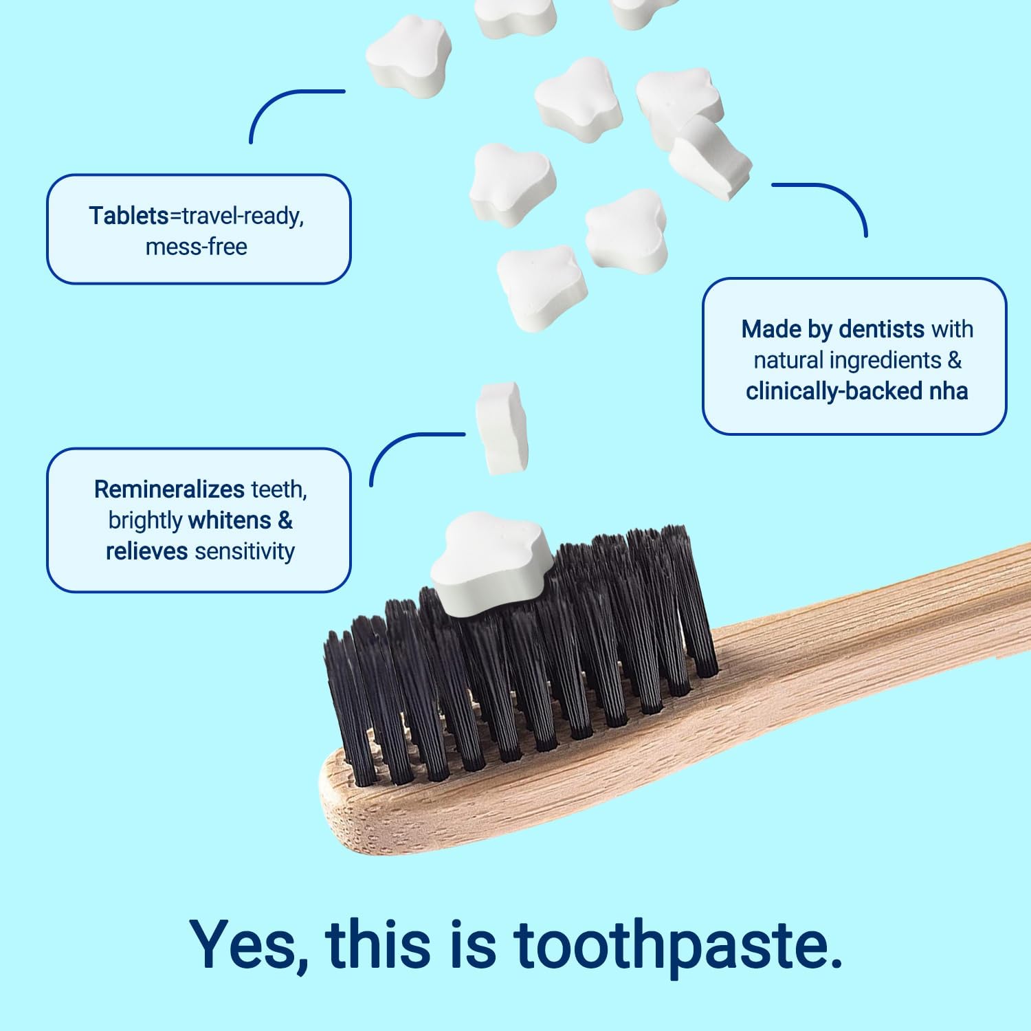 Organic Coconut Oil Toothpaste Tablets