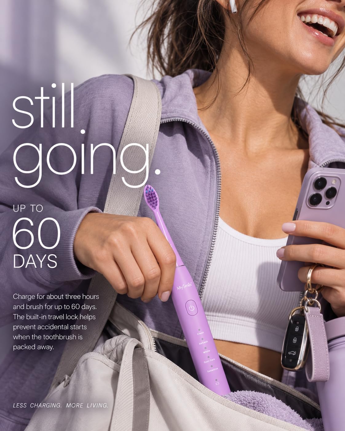 DY156 Essential Sonic Toothbrush + Purple Color Corrector Bundle