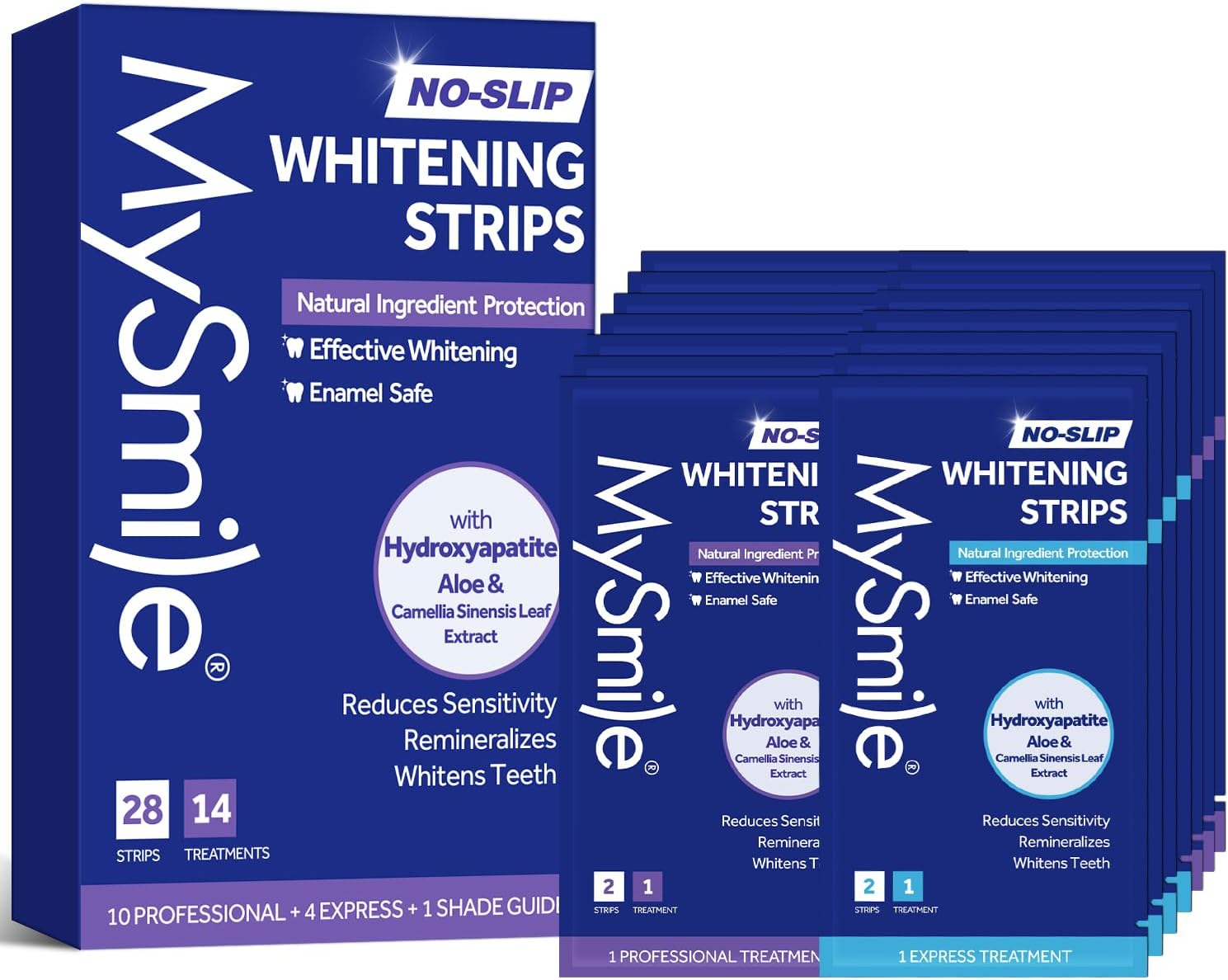 MySmile® Teeth Whitening Strips with Natural Ingredients
