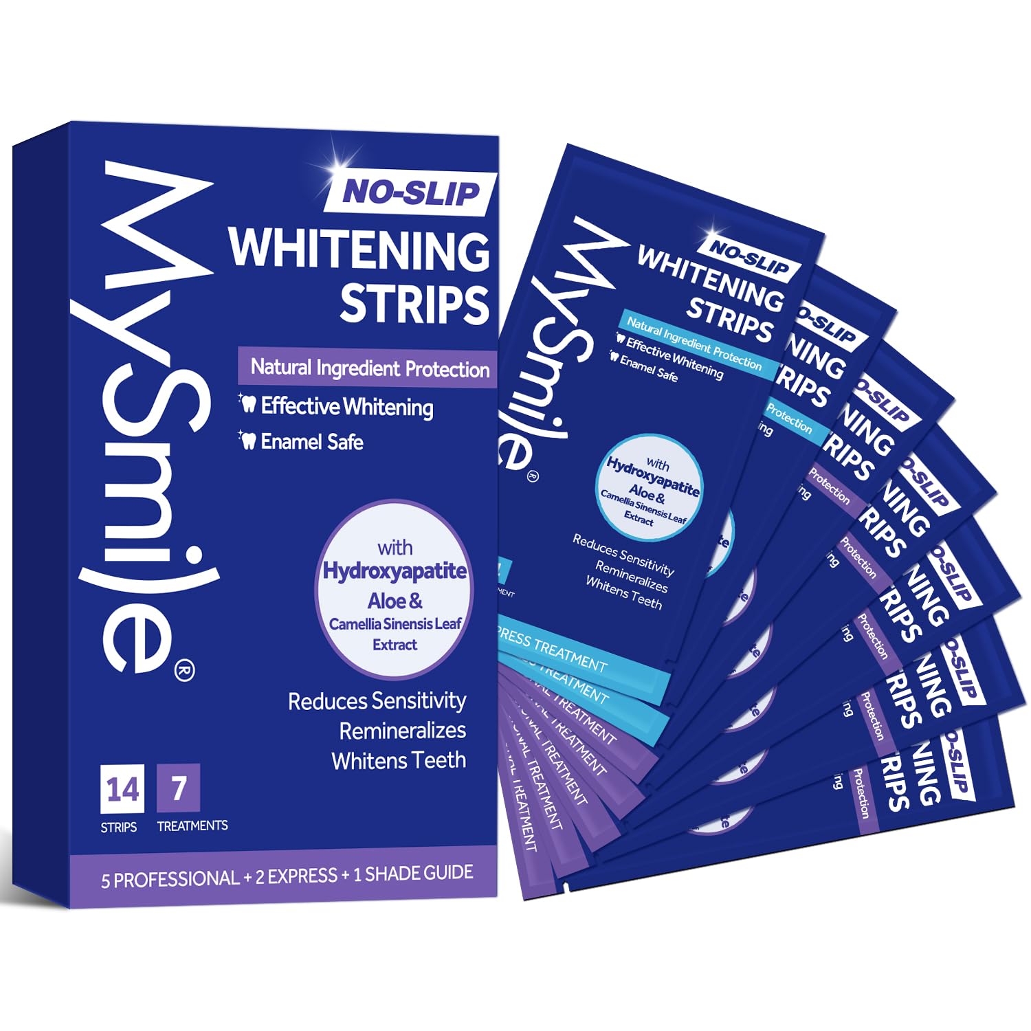 MySmile® Teeth Whitening Strips with Natural Ingredients