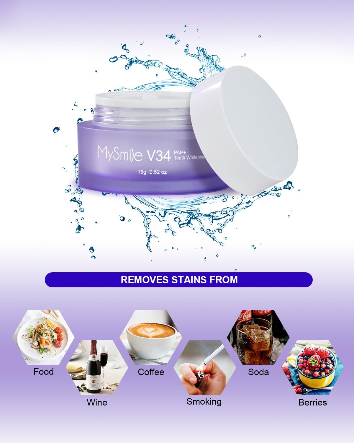 MySmile® V34 Purple Teeth Cleaning Powder
