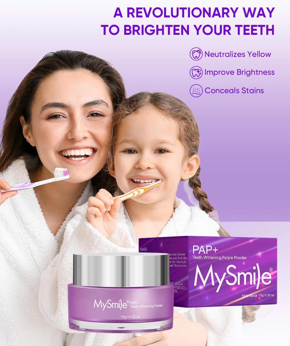 MySmile® Purple Teeth Whitening Powder