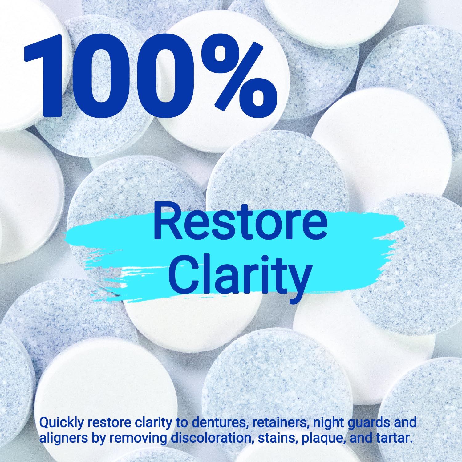 Quickly restore clarity to dentures