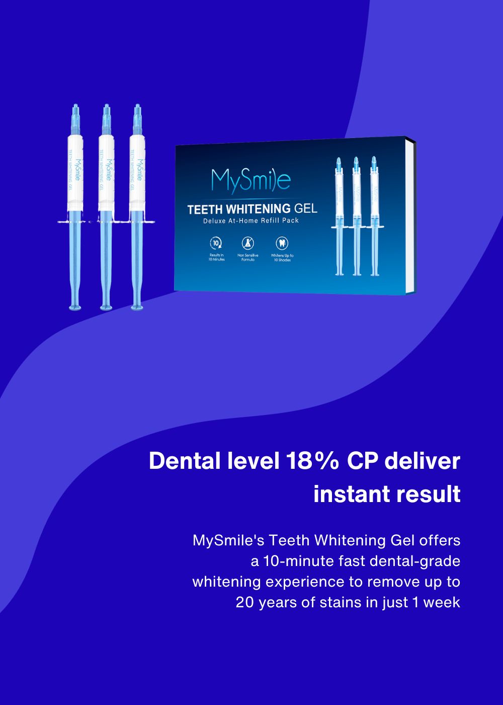 MySmile Teeth Whitening Gel Refill Packs w/ 18% CP
