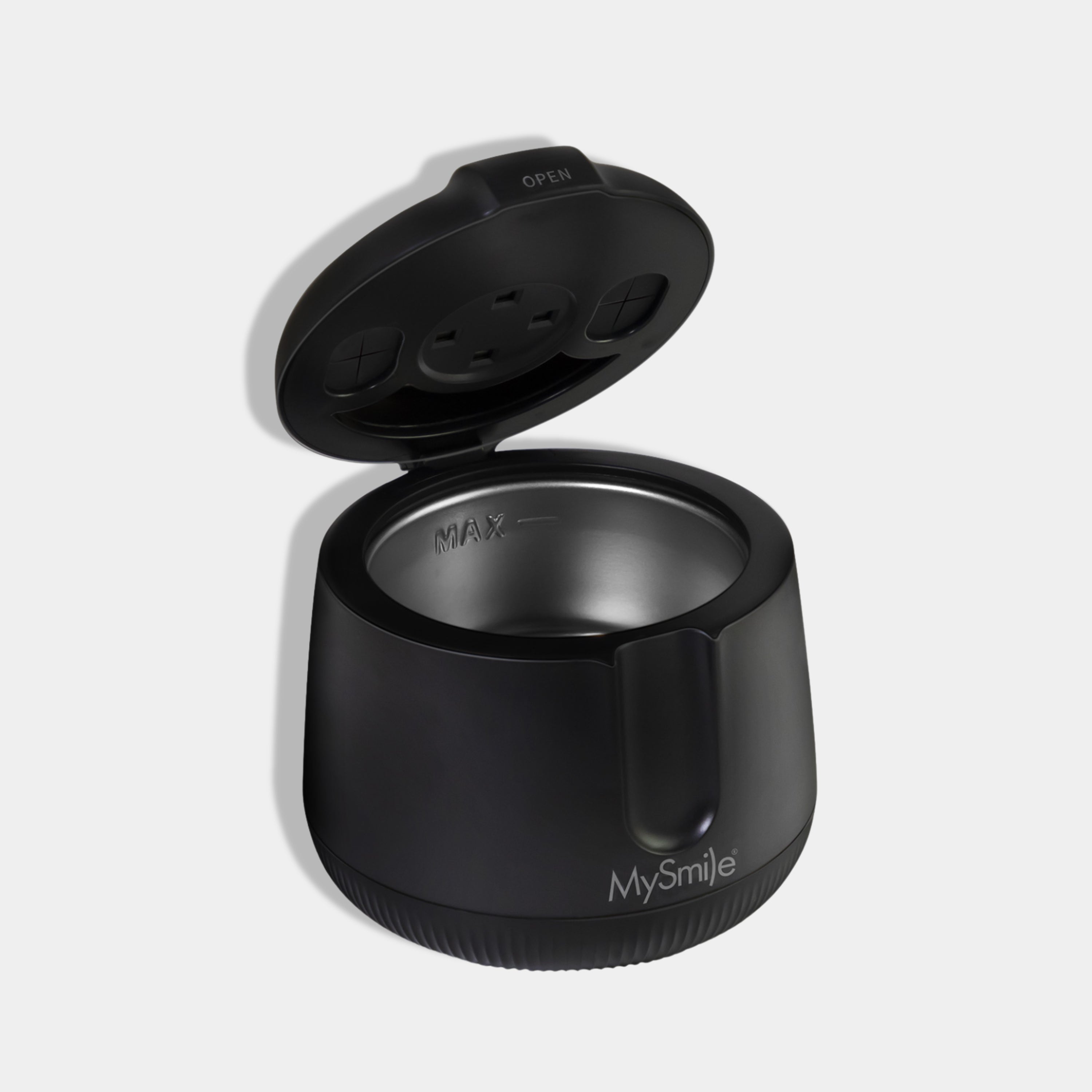 MySmile rechargeable cordless ultrasonic dental cleaner in black