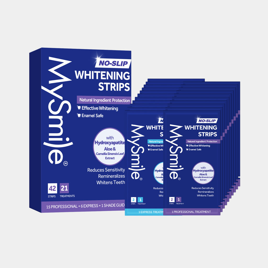 MySmile® Teeth Whitening Strips with Natural Ingredients