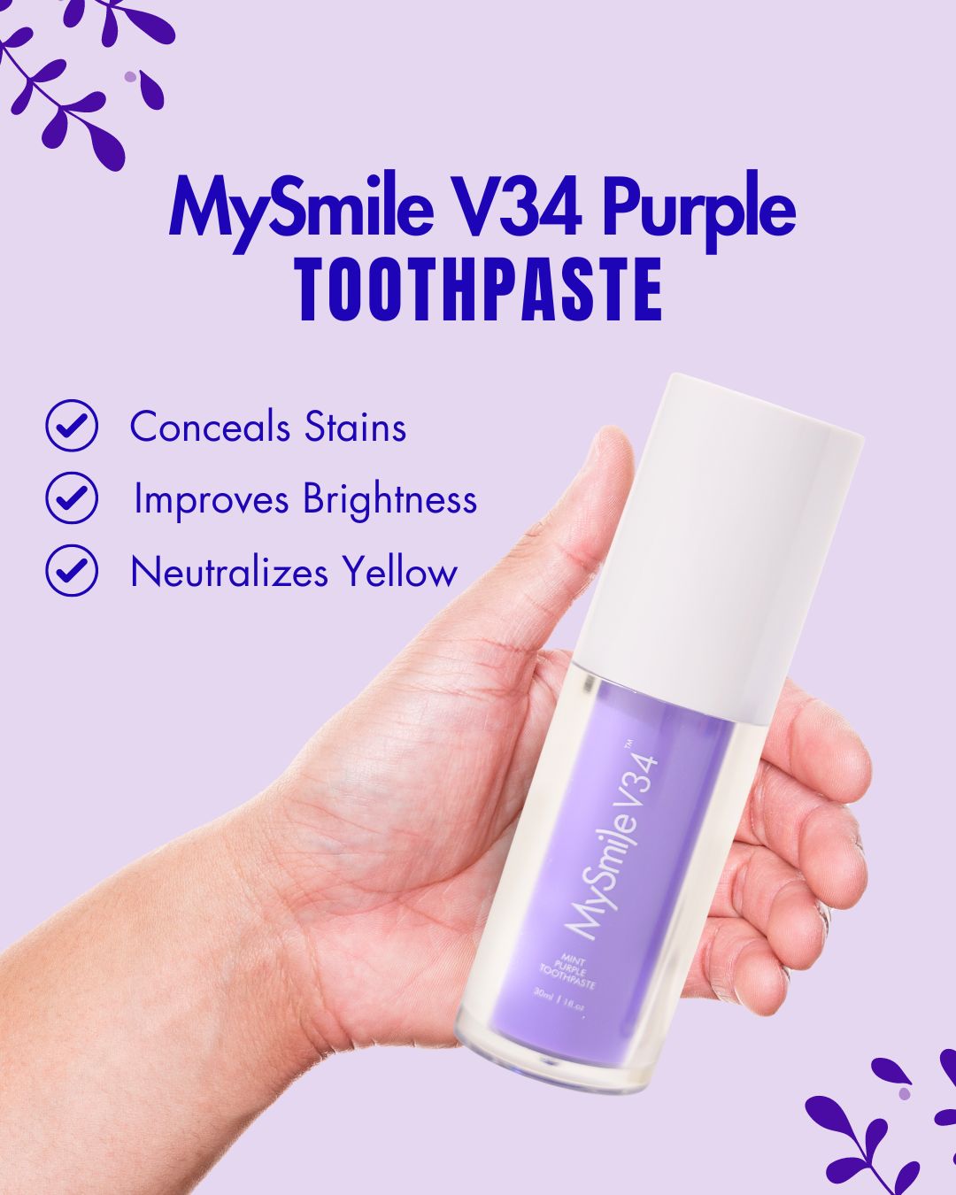 BOGO MySmile® V34 Purple Toothpaste