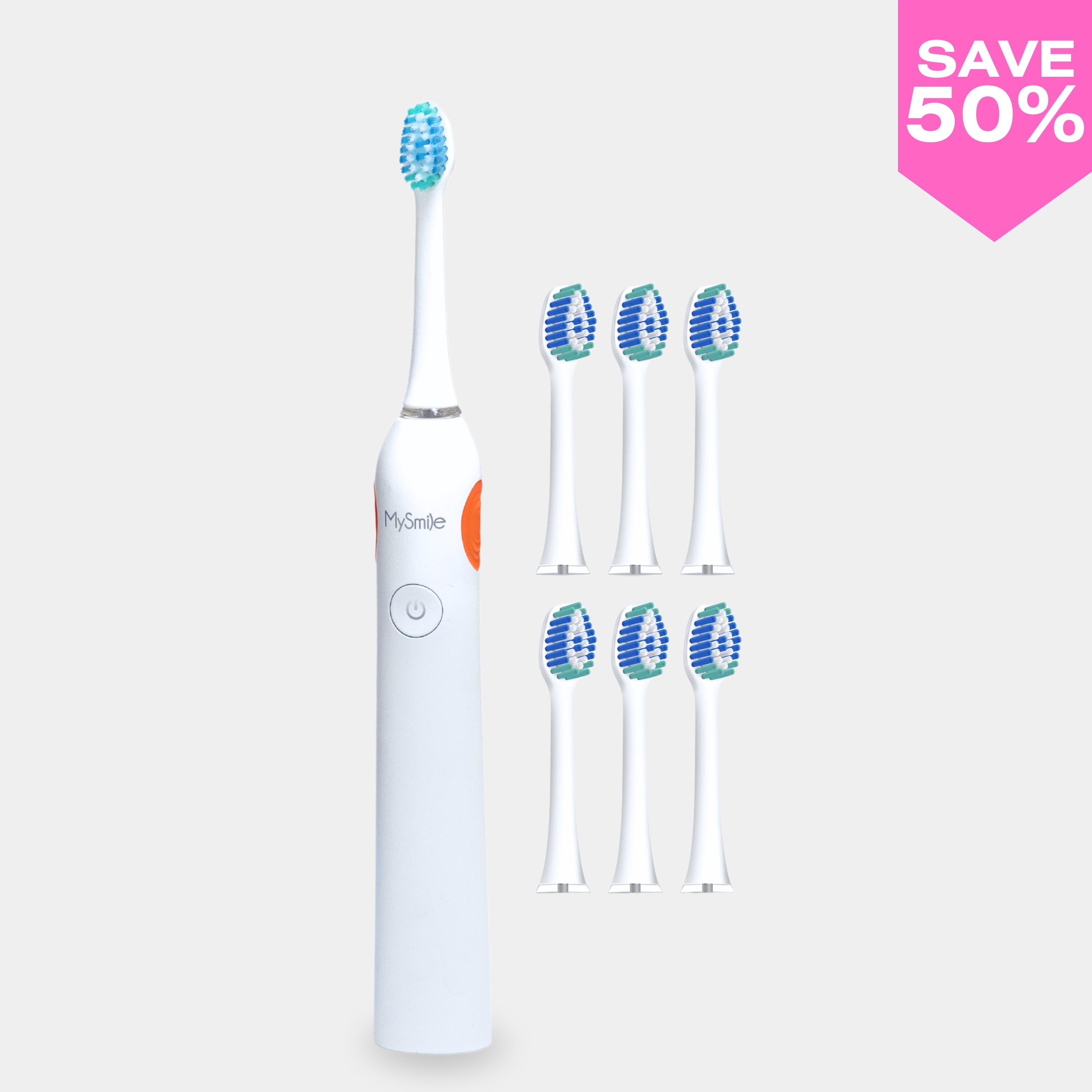 Sonic Toothbrush & Replacement Heads Bundle