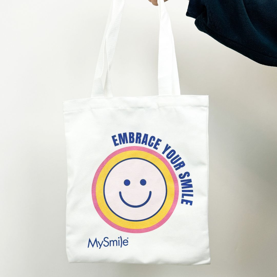MySmile® Smiley Face Tote Bag