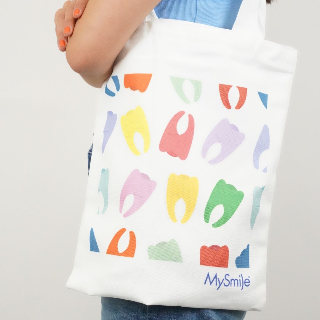 MySmile® Colorful Teeth Tote Bag
