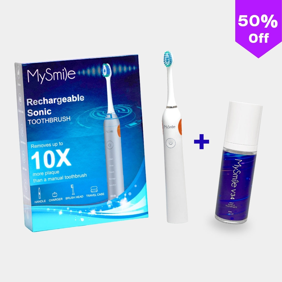 The Innovation of MySmile V34 Sonic Toothbrush & MySmile® V34 Toothpaste Bundle