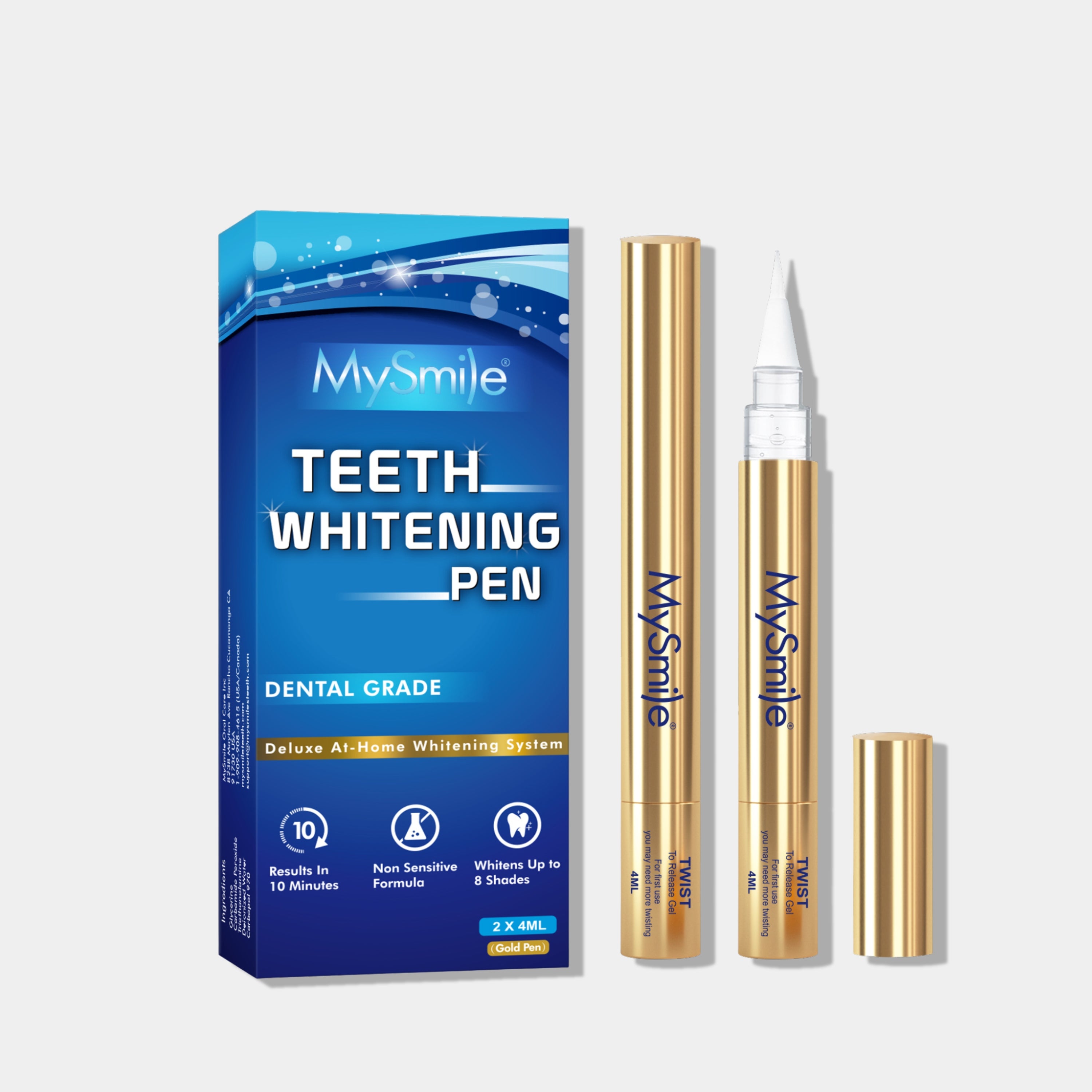 MySmile Teeth Whitening Pen w/ 35%CP (Gold)