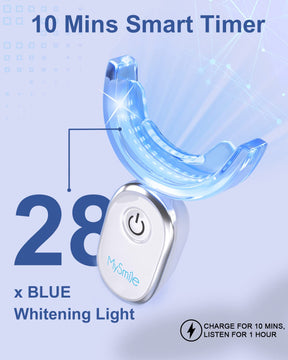 2 x Teeth Whitening Strips w/ 28x LED Light Kit Bundle - MySmile