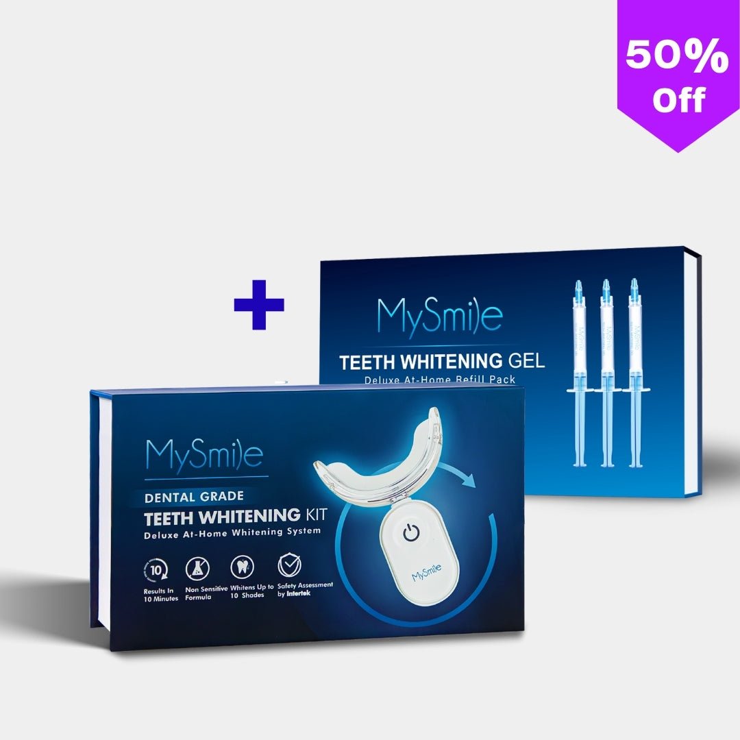 Pro Teeth Whitening Kit with Teeth Whitening Gel Refills Bundle - MySmile