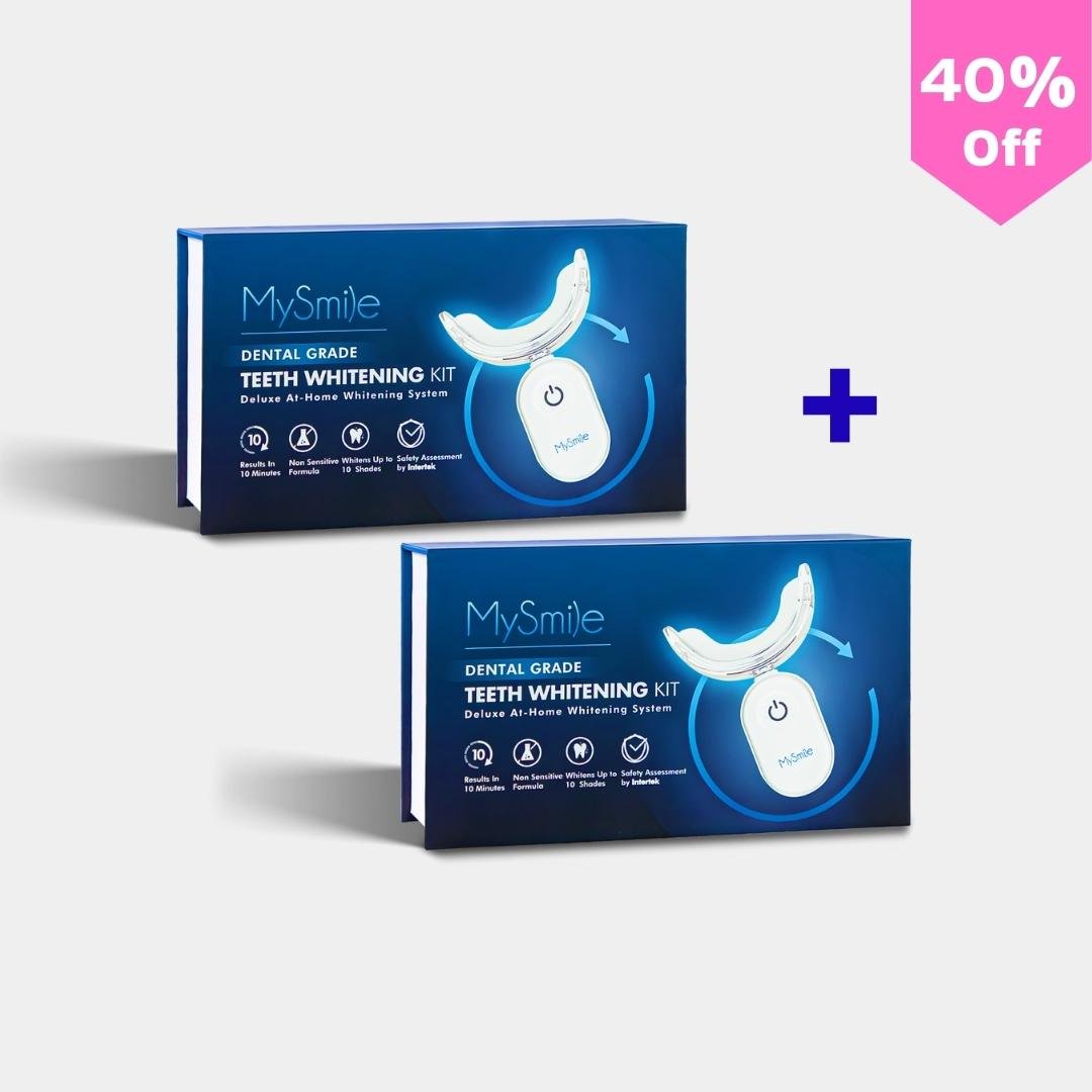 Pro Teeth Whitening with LED Light Duo Pack - MySmile